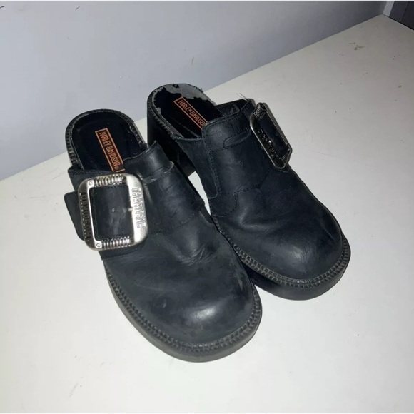 harley davidson slip on clogs size woman’s 6 - Picture 3 of 7